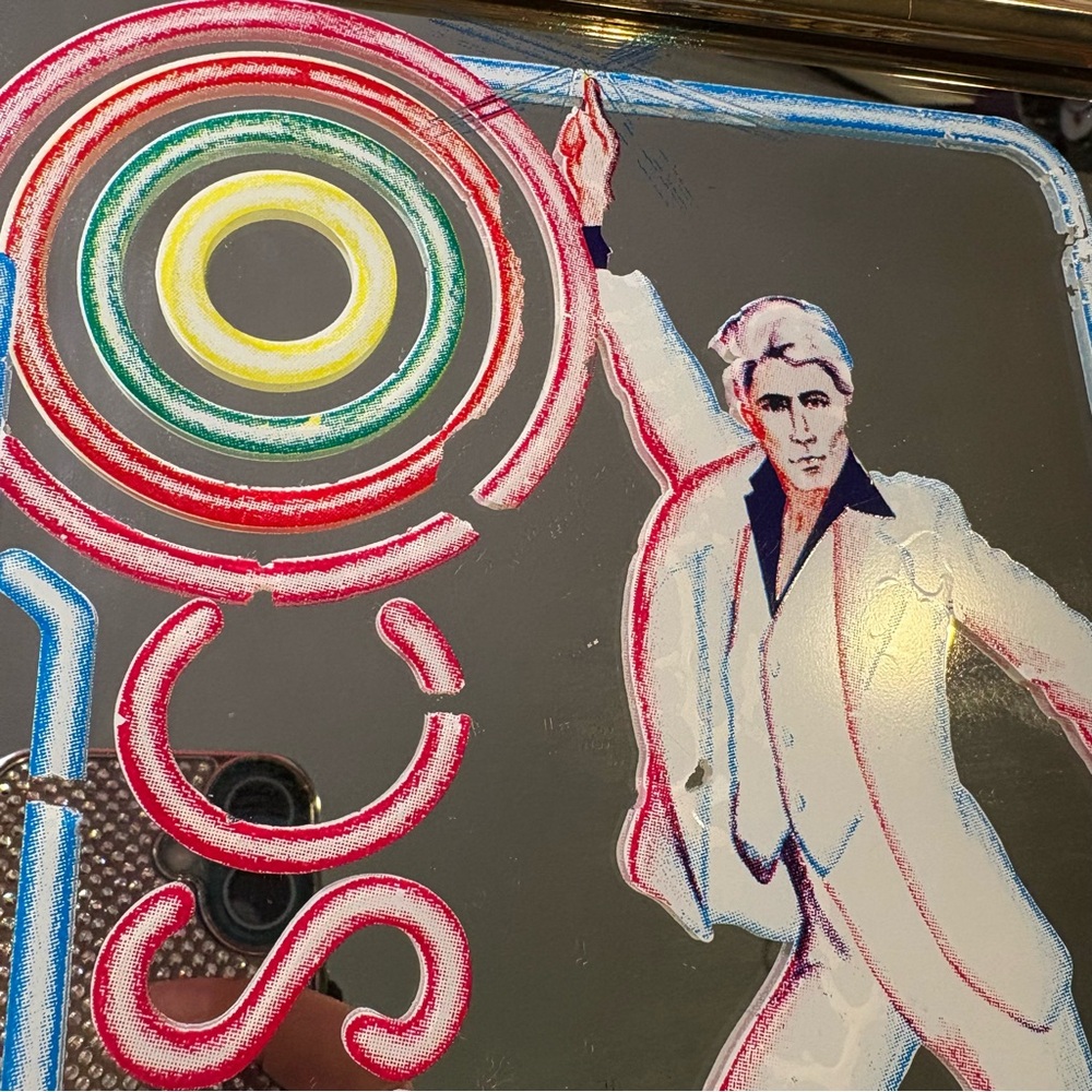John Travolta Disco Wall Hanging Framed Mirror Art Dancing Saturday Night Fever - Picture 5 of 10